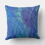 ブルーレザー クッション (裏面)