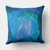 ブルーレザー クッション (裏面)