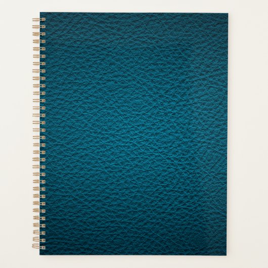 ブルーレザー プランナー手帳 (正面)