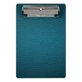 ブルーレザー ミニクリップボード