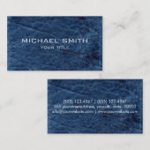 ブルーレザー 名刺 (正面/裏面)