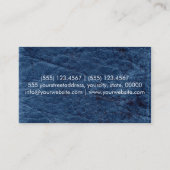 ブルーレザー 名刺 (裏面)