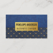 ブルーレザー |断熱材 名刺 (正面)