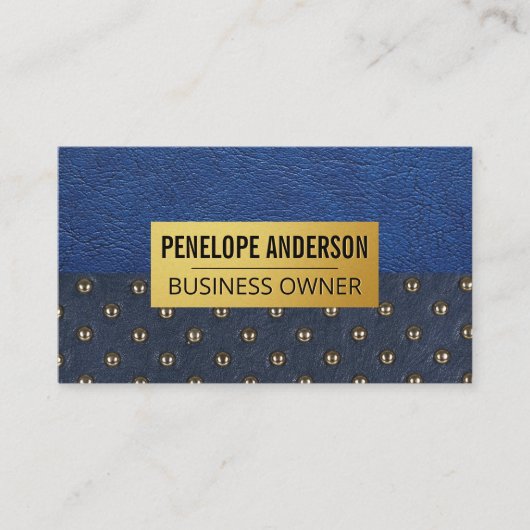 ブルーレザー |断熱材 名刺 (正面)