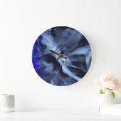 ブルーレジンプリント時計 ラージ壁時計 (ホーム)