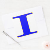 ブルーレターIステッカー スクエアシール (封筒)