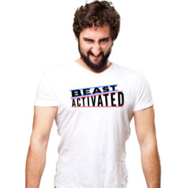 ブルーレッドとブラックエギー獣アクティブTシャツ Tシャツ