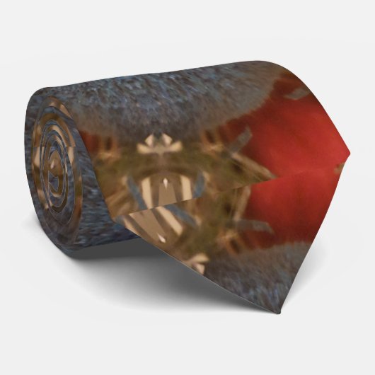 ブルーレッドクリスマスデコレーションボーブル ネクタイ (ロール)