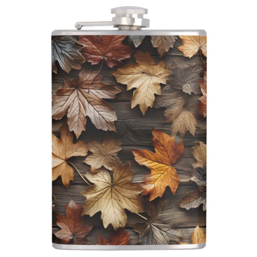 ブルーレッドクリーム秋紅葉 フラスク (正面)