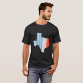 ブルーレッドグローバル温度 – テキサス州気候変動 Tシャツ (正面フル)