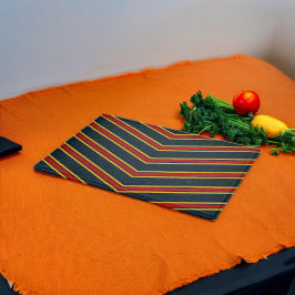 ブルーレッドシボストライプロン製カッティングボード カッティングボード