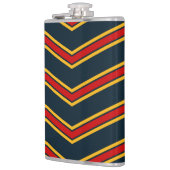 ブルーレッドシボストライプロン製カッティングボード フラスク (左)