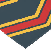 ブルーレッドシボストライプロン製カッティングボード ロングテーブルランナー (コーナー)