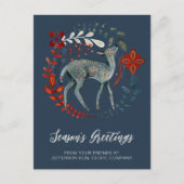 ブルーレッドディアーリースノルディックフォーク事業 シーズンポストカード (正面)