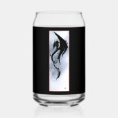 ブルーレッドフラワーズブラックドラゴン ガラス缶 (裏面)