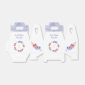 ブルーレッドフローラリースボーイガールバプテスマ フェイバーボックス (折り畳みなし)