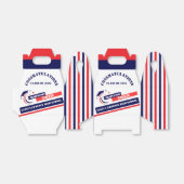 ブルーレッドホワイト卒業2025カスタムパーティー フェイバーボックス (折り畳みなし)