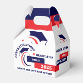 ブルーレッドホワイト卒業2025カスタム党の好意 フェイバーボックス (裏面サイド)