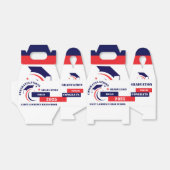 ブルーレッドホワイト卒業2025カスタム党の好意 フェイバーボックス (折り畳みなし)