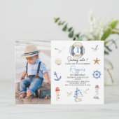 ブルーレッドモダンが1歳航海のの誕生日に出航 招待状 (スタンド正面)