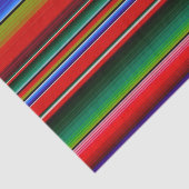 ブルーレッド伝統的フィエスタメキシコブランケット 薄葉紙 (詳細)