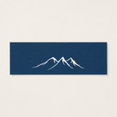 ブルーレッド素朴ディアマウンテンブライダルレジストリカード (裏面)