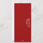 ブルーレッド素朴ディアマウンテン日付を保存 シーズンカード (裏面)