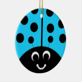 ブルーレディバグ セラミックオーナメント (右)