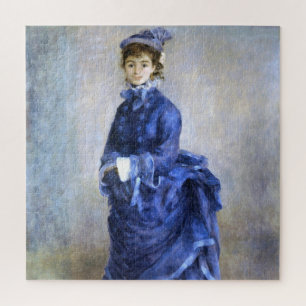 ブルーレディーパリジェンヌルノアール印象派絵を描 ジグソーパズル