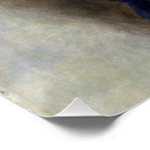 ブルーレディーパリジェンヌルノアール印象派絵を描 ポスター (コーナー)