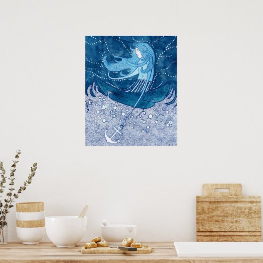 ブルーレディ ポスター (キッチン)