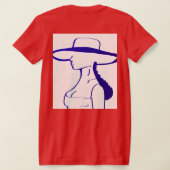 ブルーレディ Tシャツ (レイダウン裏面)