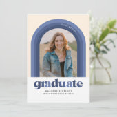 ブルーレトロアーチ卒業発表 招待状 (スタンド正面)