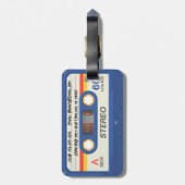 ブルーレトロカセット |マーカー名 ラゲッジタグ (裏面縦)