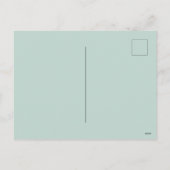 ブルーレトロクリスマスビジネス企業のロゴ シーズンポストカード (裏面)