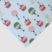 ブルーレトロスキーリフトゴンドラウィンタースキー 薄葉紙 (詳細)