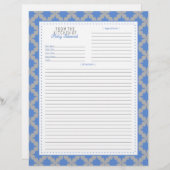 ブルーレトロスターレシピページ (正面/裏面)