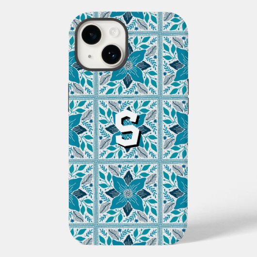 ブルーレトロタイズオブクリスマスビベス Case-Mate iPhoneケース (裏面)