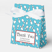 ブルーレトロボーリングテーマパーティー フェイバーボックス (正面サイド)