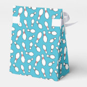 ブルーレトロボーリングテーマパーティー フェイバーボックス (裏面サイド)