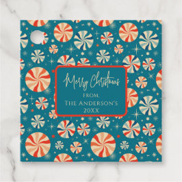 ブルーレトロヴィンテージクリスマスクッキー交換 フェイバータグ