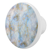 ブルーレトロ大理石カスタム セラミックノブ (右)