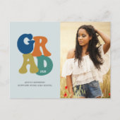 ブルーレトロ'70s Grad 2023 Groovy卒業 ポストカード (正面)