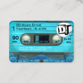 ブルーレトロT4 Audiotapeカセット80s DJビジネスC 名刺 (裏面)