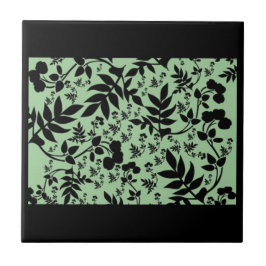 ブルーレビフローラタイルデザイン タイル