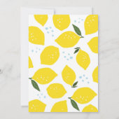 ブルーレモネードファースト誕生日招待状 招待状 (裏面)