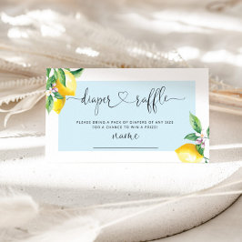 ブルーレモンおむつラッフルチケットエンクロージャカード エンクロージャーカード