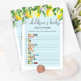 ブルーレモンの子供の本絵文字の絵文字ゲーム