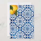 ブルーレモンタイル chic おしゃれ ウェディング 招待状 (裏面)