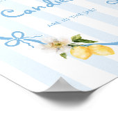 ブルーレモンベビーシャワーキャンディジャガーゲーム ポスター (角)